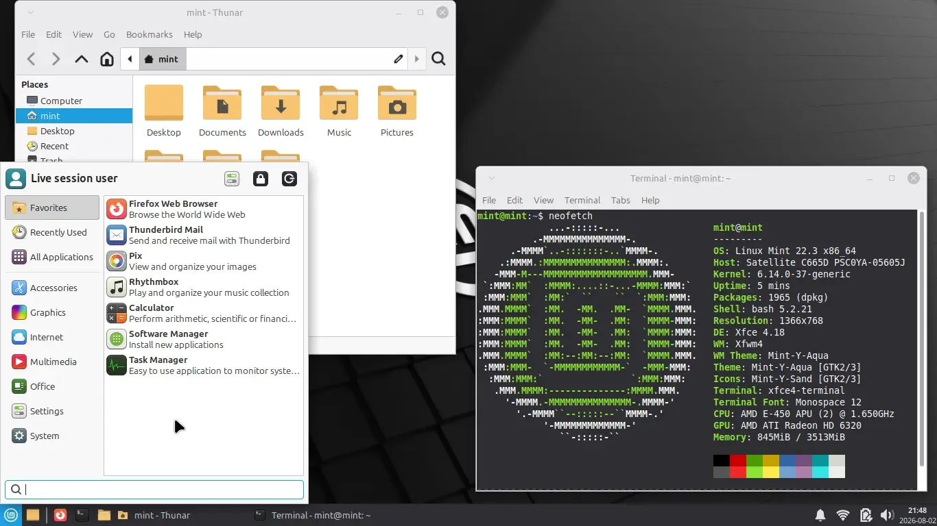 Linux Mint screenshot