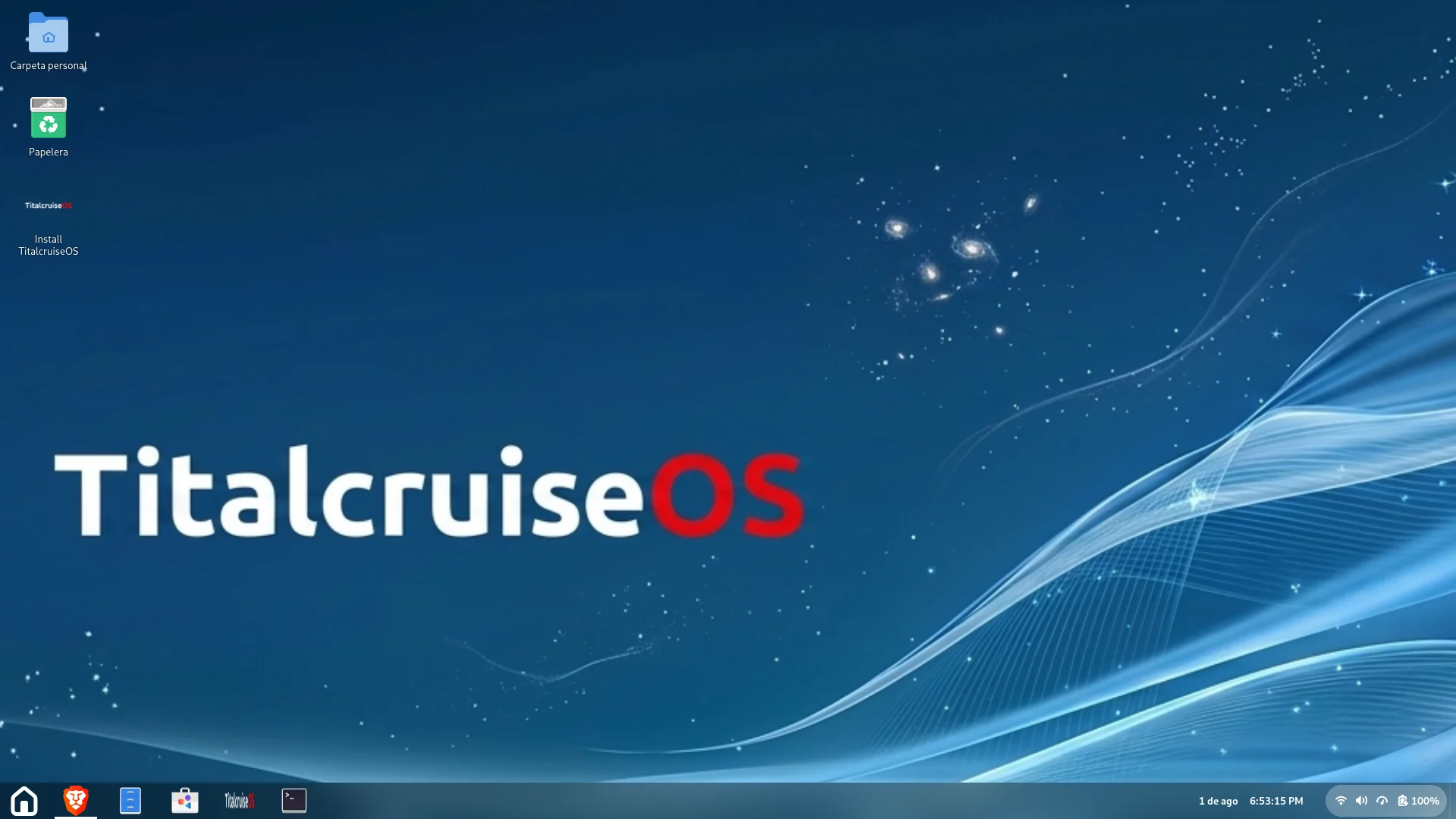 TitalcruiseOS screenshot