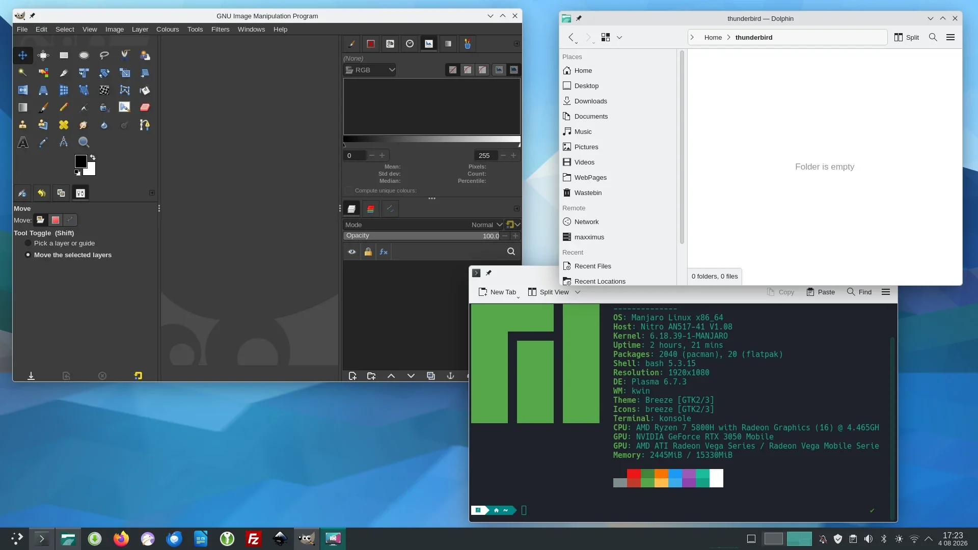 Manjaro Linux screenshot